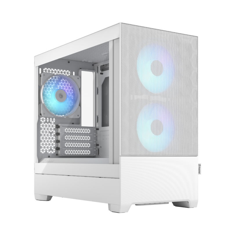 Fractal Design - Pop Mini Air RGB - Side window - White TG Clear Tint - mATX, Mini ITX - ATX