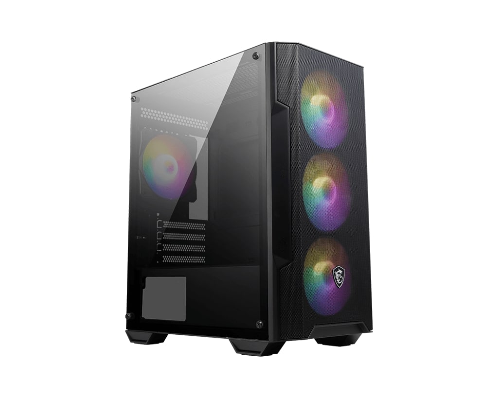 MSI - PC Case - MAG FORGE M100A - Black - Micro ATX Tower - ATX