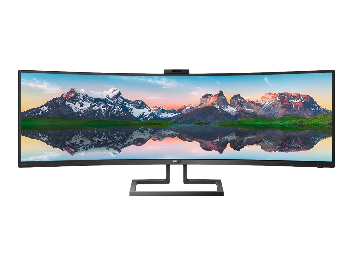 Philips - SuperWide curved LCD display - 499P9H/00 - 48.8 " - VA - Dual QHD - 32:9 - 70 Hz - 5 ms - 5120 x 1440 pixels - 450 cd/m² - Headphone out - HDMI ports quantity 2 - Black
