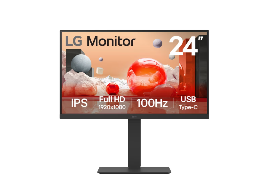 LG - 24BA750-B - 23.8 " - IPS - FHD - 16:9 - 100 Hz - 5 ms - 1920 x 1080 pixels - 200 cd/m² - HDMI ports quantity 1 - Black