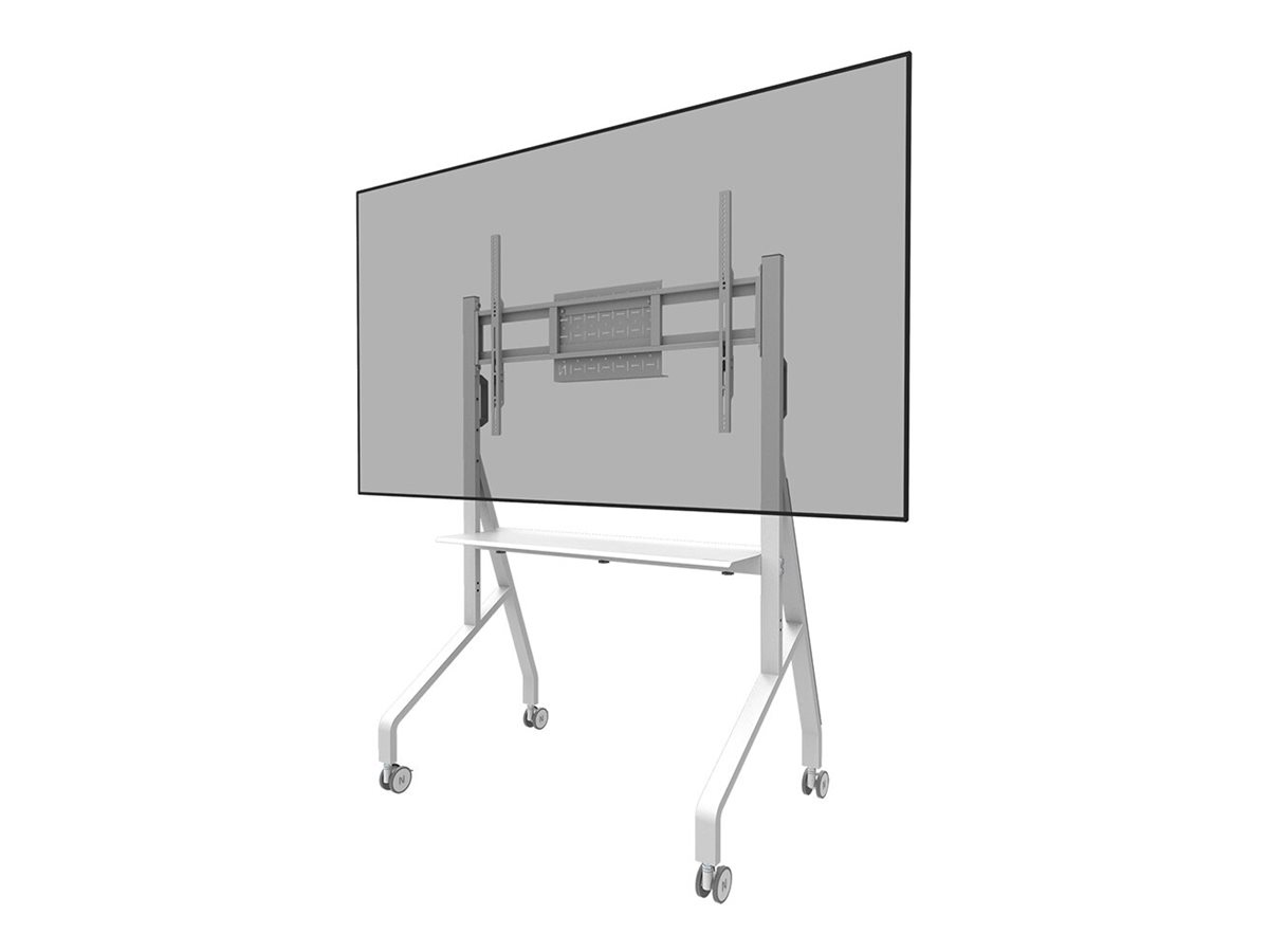 Neomounts Floor stand - FL50-525WH1 TV trolley - Adjustable Height - 55-86 " - Maximum weight (capacity) 76 kg - White