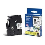 Brother - TZe-FX221 Flexible ID Laminated Tape - Black on White - TZe - 8 m - 0.9 cm