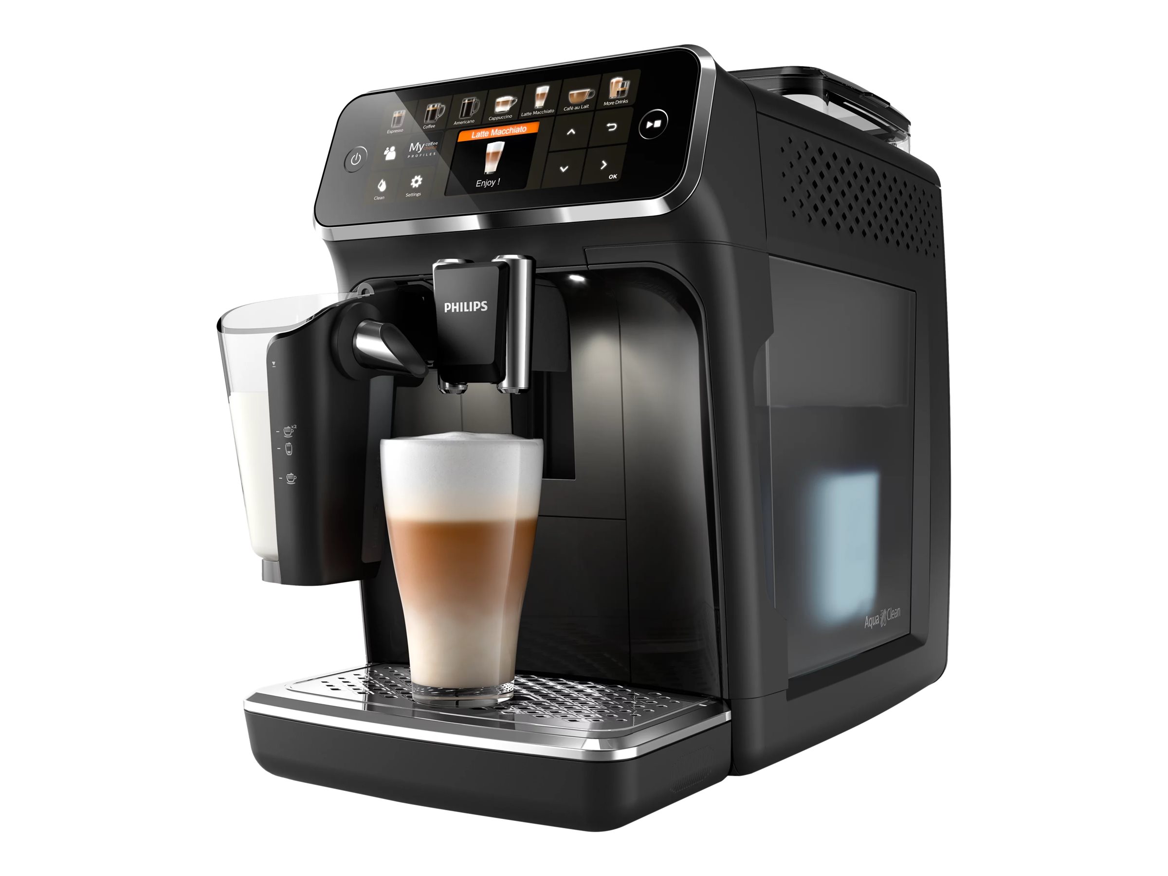 Philips Espresso Machine - EP5441/50 - Pump pressure 15 bar - Built-in milk frother - Fully automatic - 1500 W - Black