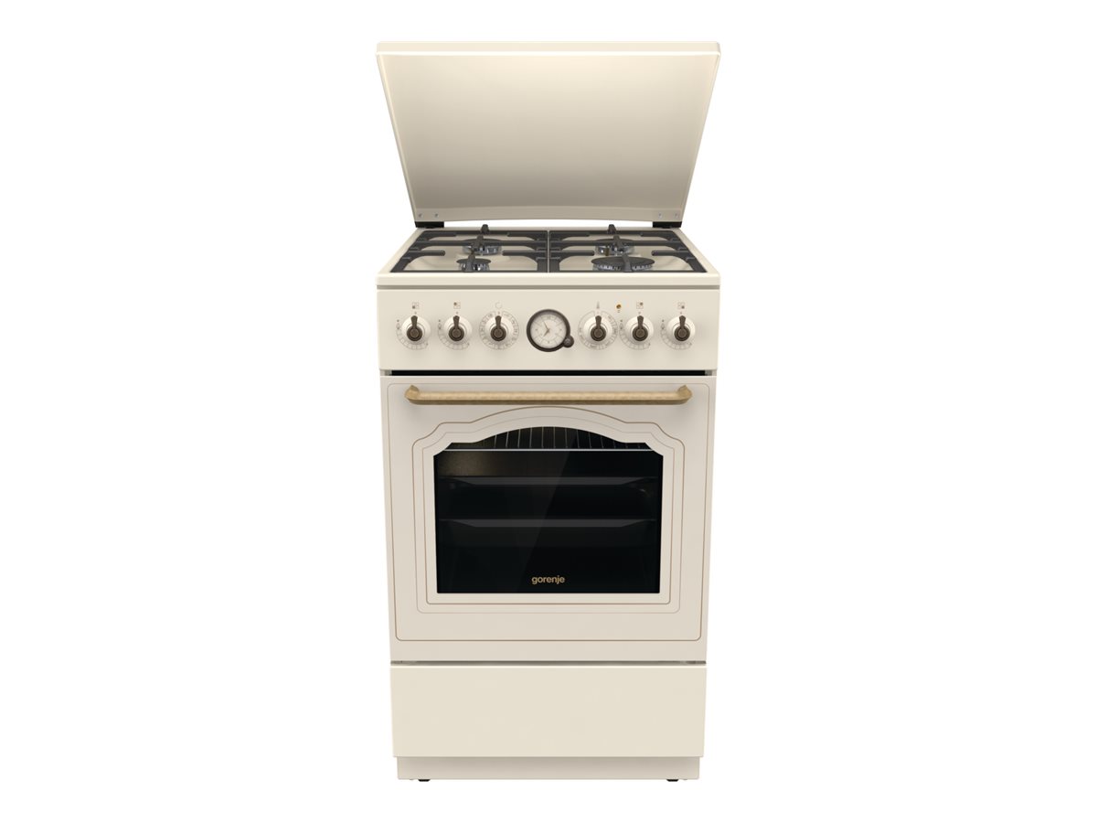 Gorenje Cooker - GKS5B70CLI - Hob type Gas - Oven type Electric - Sandy - Width 50 cm - Depth 59.4 cm - 70 L