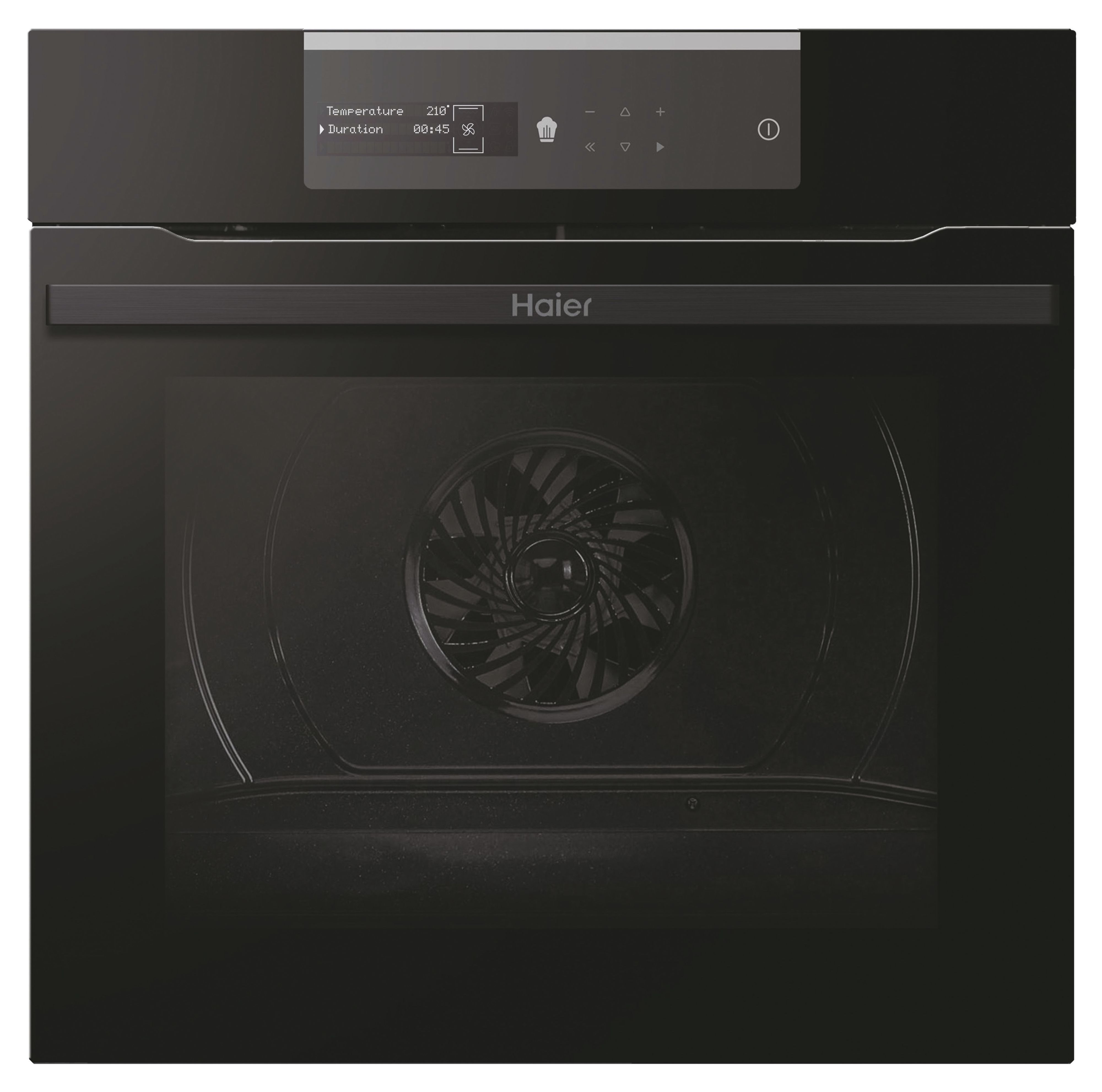 Haier Oven - HWO60SM2B9BH - 70 L - Electric - Pyrolytic/Hydrolytic - Touch - Height 59.5 cm - Width 59.5 cm - Black