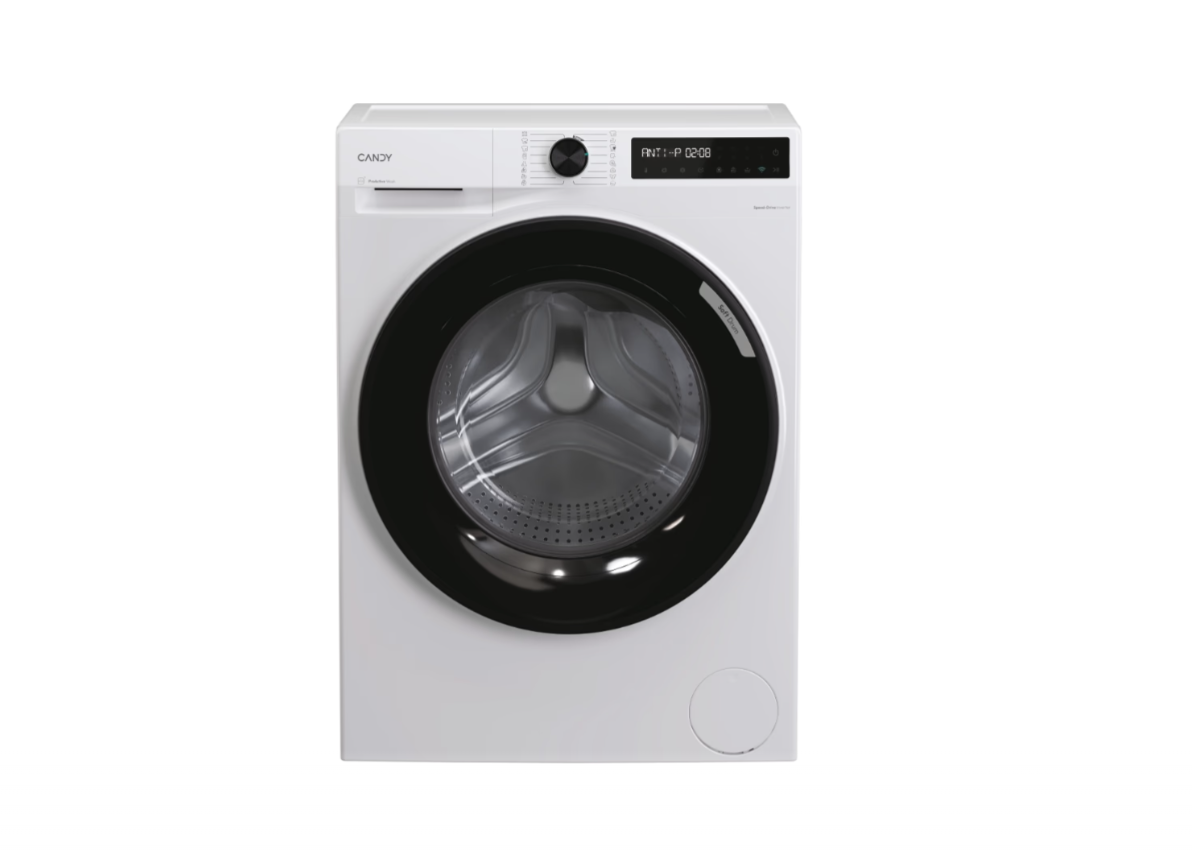 Candy Washing machine - BR 411BL9-S - Energy efficiency class A - Front loading - Washing capacity 11 kg - 1400 RPM - Depth 68 cm - Width 60 cm - Display - LCD - Steam function - Wi-Fi - White