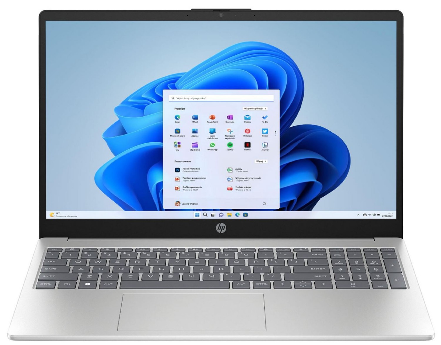 HP 15-fd0217nw - 15 - Silver - 15.6 " - FHD - 1920 x 1080 pixels - Intel Core i3 - i3-N305 - 8 GB - DDR4 - Solid-state drive capacity 512 GB - Intel UHD Graphics - Windows 11 Home - Bluetooth version 5.3 - 802.11ax - Keyboard language English - Warranty 2