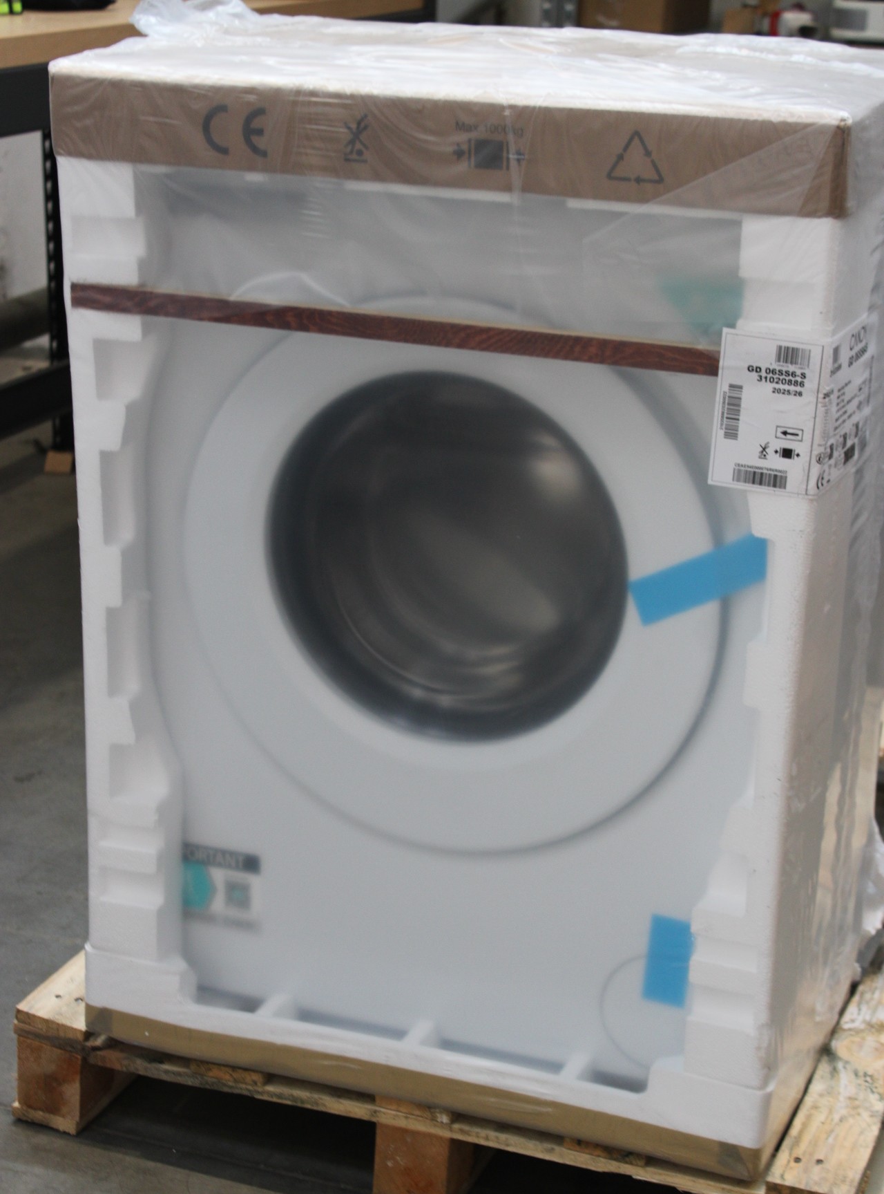 SALE OUT. Candy GD 06SS6-S Washing Machine, A, Front loading, Depth 42 cm, 6 kg, White - Candy Washing machine - GD 06SS6-S - Energy efficiency class A - Front loading - Washing capacity 6 kg - 1000 RPM - Depth 42 cm - Width 60 cm - Display - LED - Steam 