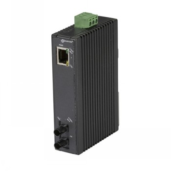 BLACKBOX ECONOMY DIN RAIL 10-100 MEDIA CONVERTER 1P - (1) 10/100 MBPS RJ45, (1) 100BASEFX MM ST, 2KM