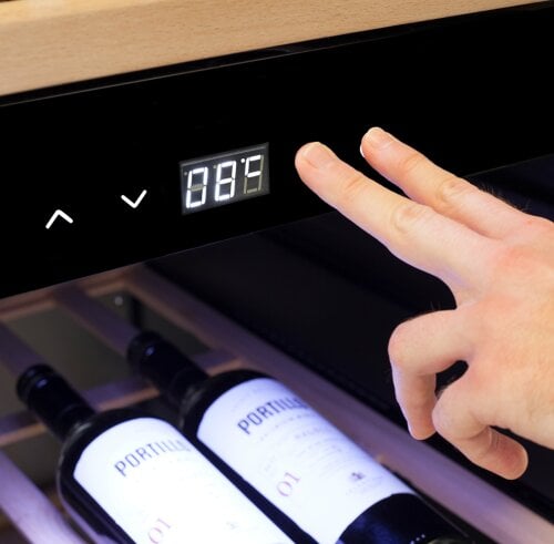 Caso - Smart Wine Cooler - WineExclusive 66 - Energy efficiency class G - Showcase - Free standing - Bottles capacity bottles - Cooling type Compressor technology - Black