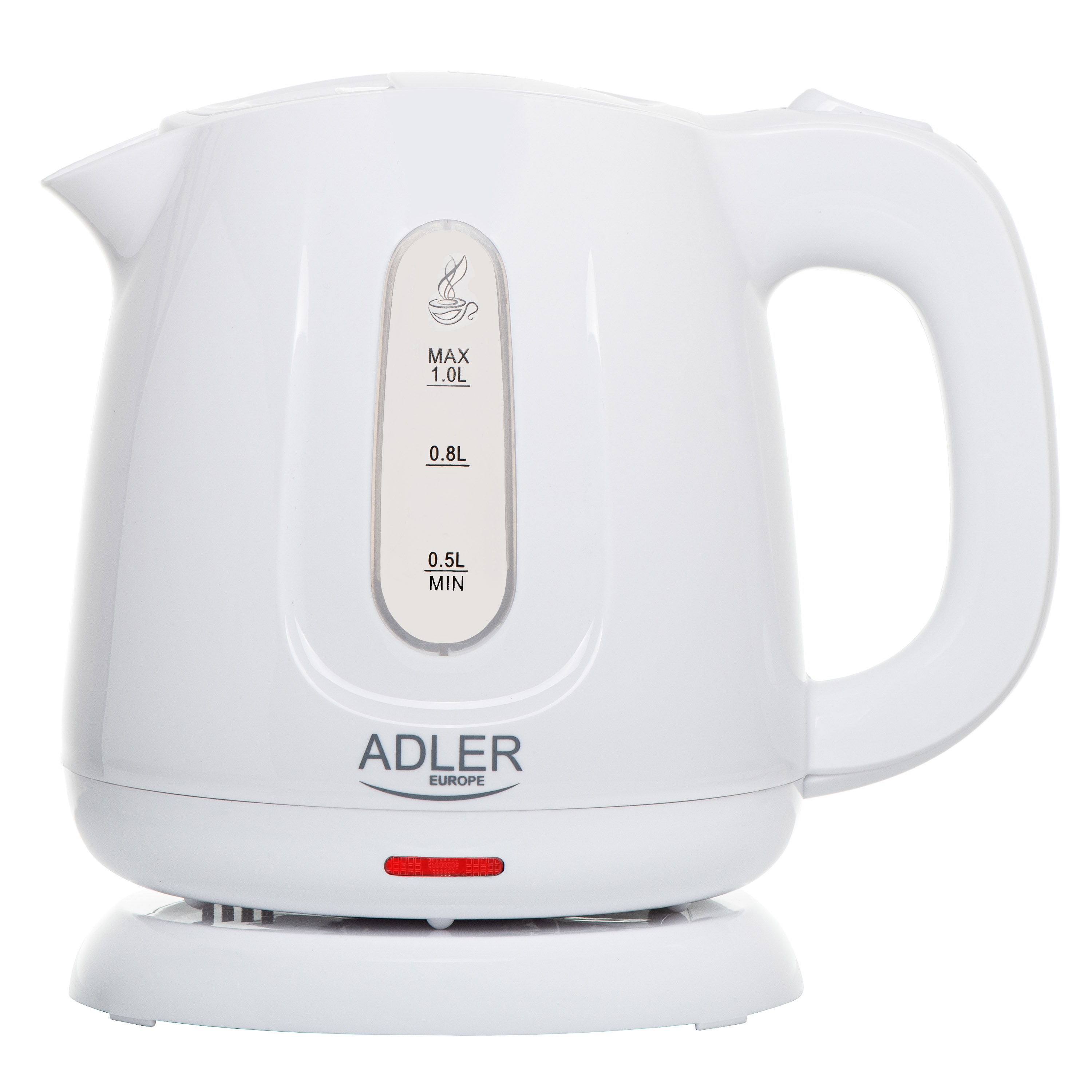 Adler Kettle - AD 1373 - Electric - 850 W - 1 L - Polypropylene - 360° rotational base - White