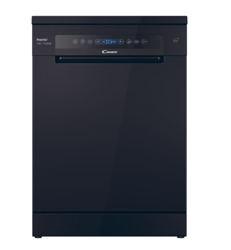 Candy Dishwasher - CF 5C6F0B - Free standing - Width 59.7 cm - Number of place settings 15 - Number of programs 8 - Energy efficiency class C - Display - Black