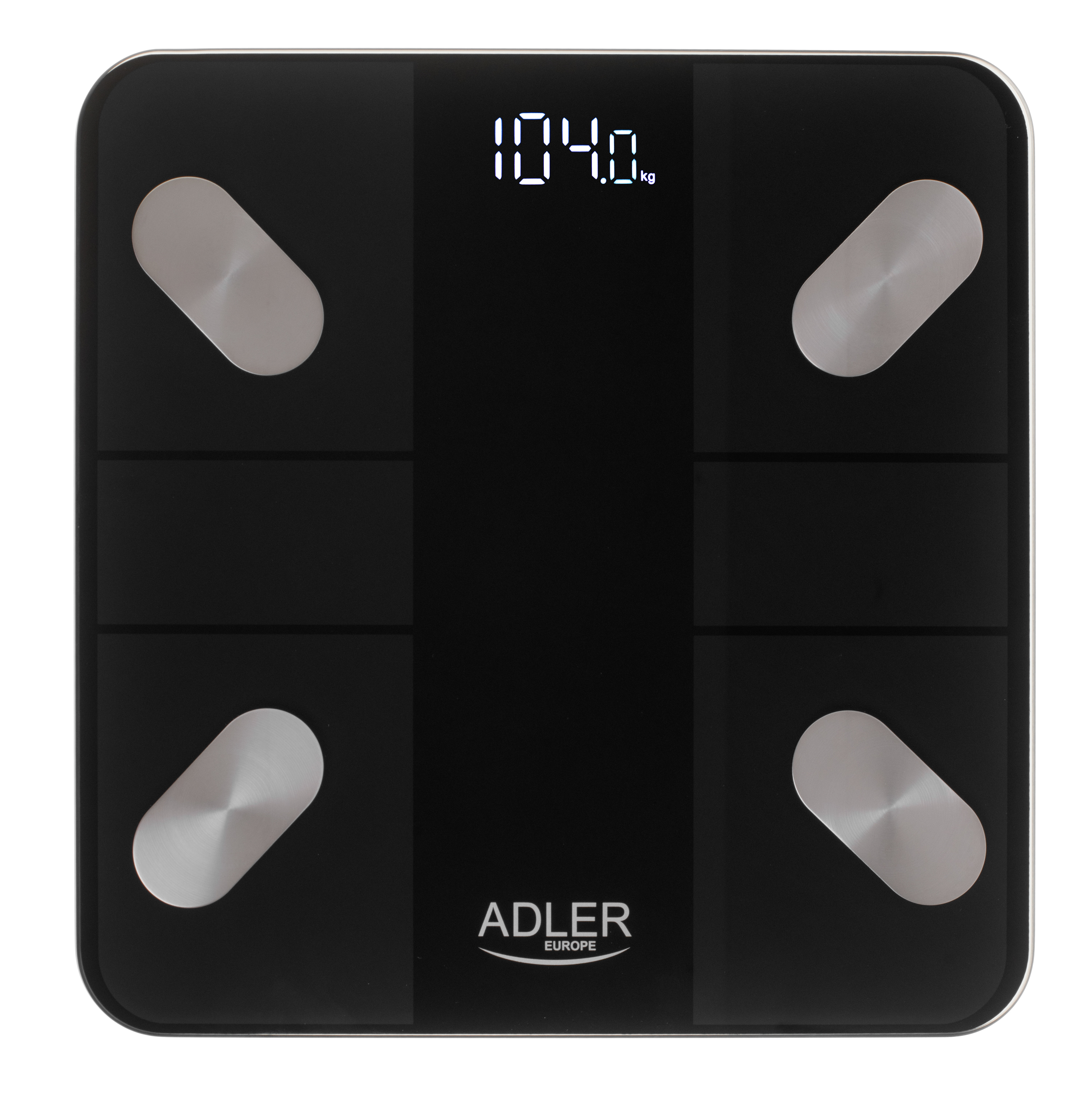 Adler - Smart Bathroom Scale - AD 8186b - Maximum weight (capacity) 180 kg - Accuracy 100 g - Body Mass Index (BMI) measuring - Black