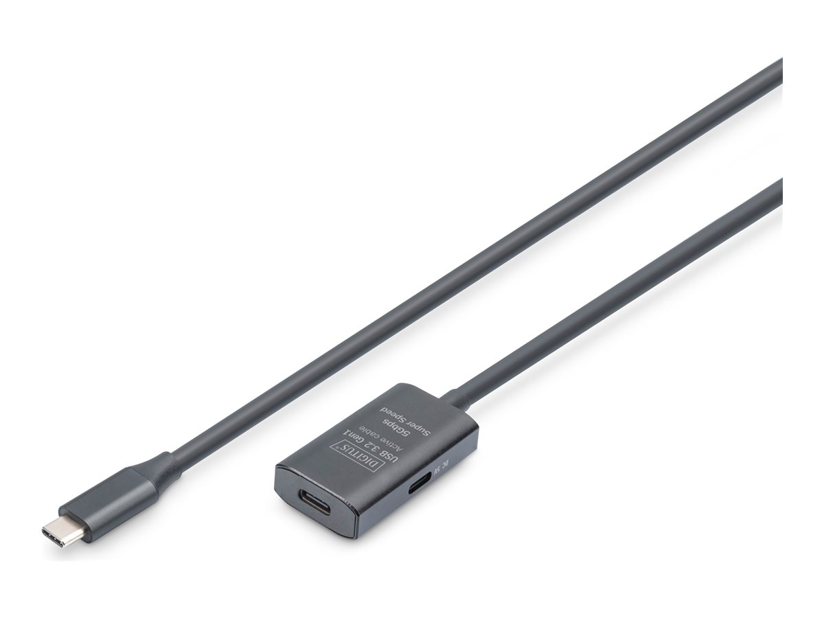 Digitus - Active USB 3.2 Gen1 5G extension cable - DA-73108 - USB-C to USB-C