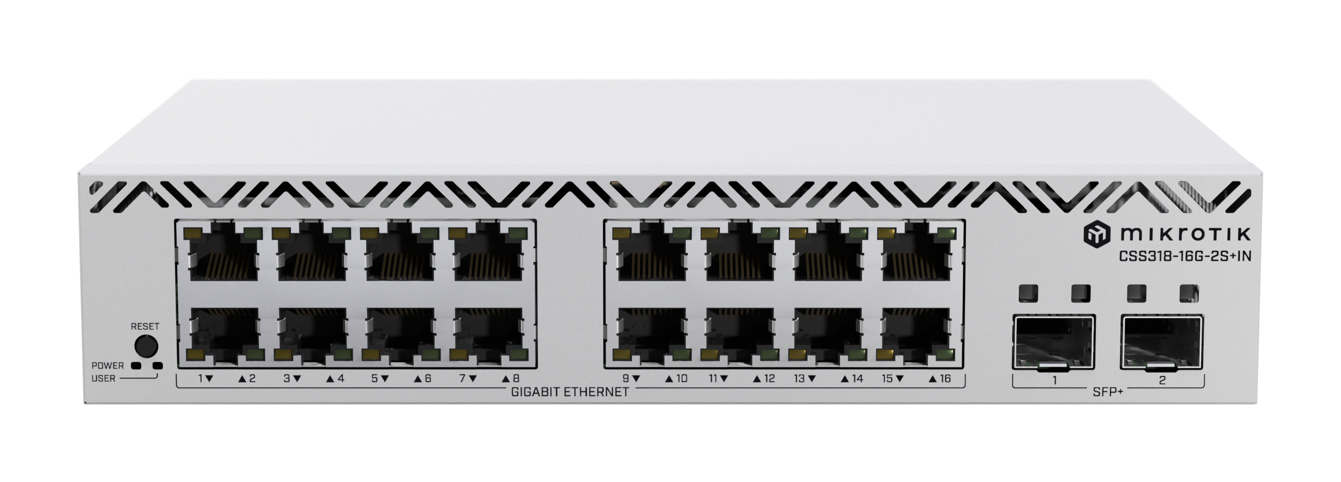 MikroTik Cloud Smart Switch with SwitchOS desktop case - CSS318-16G-2S+IN