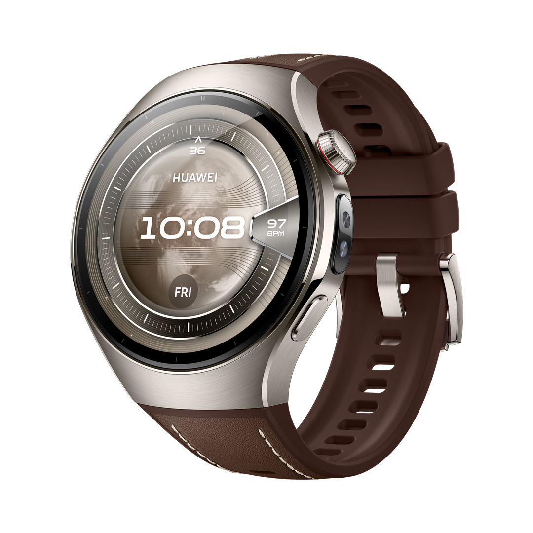Huawei Watch 5 (46mm) - Smart watch - AMOLED - 1.5 inches - Waterproof - Brown