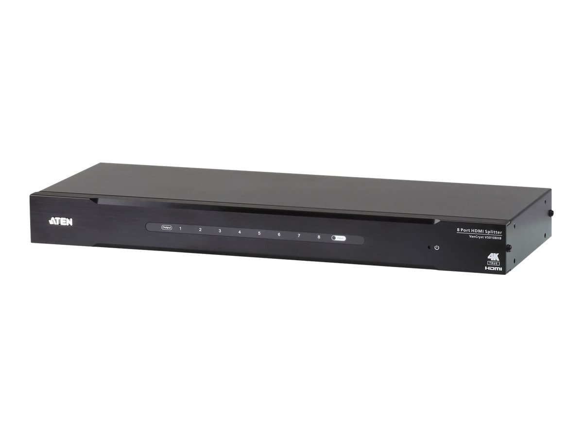 Aten - 8-Port True 4K HDMI Splitter - VS0108HB