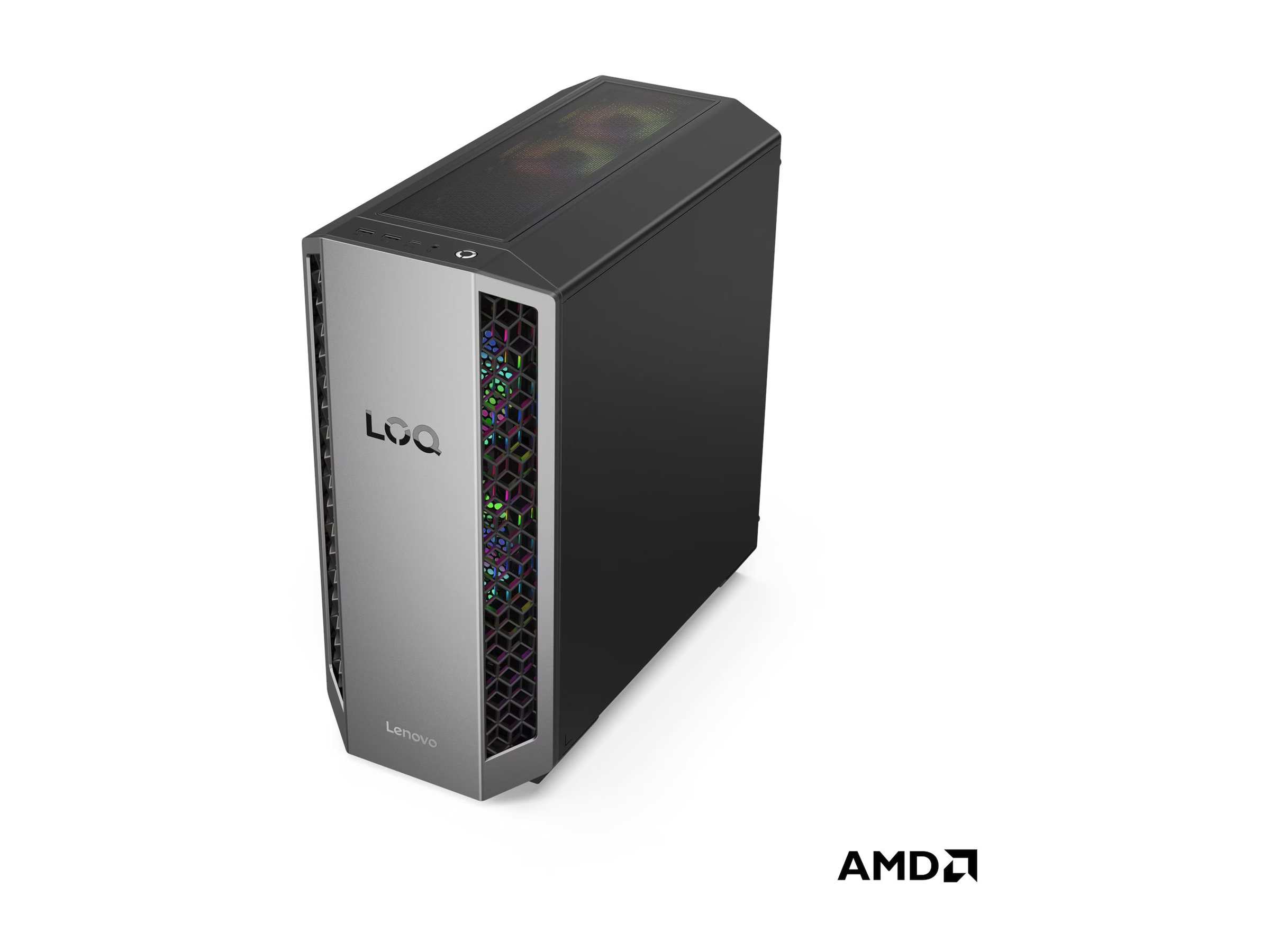 Lenovo LOQ - 26ADR10 - Desktop - Tower - AMD Ryzen 7 - 8745HX - 32 (2x16GB) GB - SO-DIMM DDR5 - 1000 GB - NVIDIA GeForce RTX 5060 Ti - No Optical drive - No keyboard - Windows 11 Home - Warranty 24 month(s)