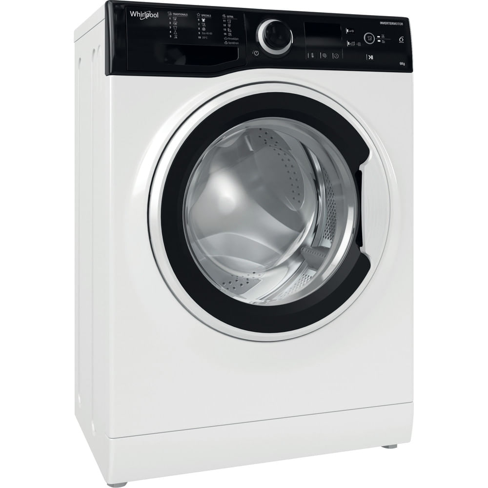 WHIRLPOOL Washing machine WRBSS 6249 W EU, 6 kg,  1200 rpm, Energy class E, Depth 42.5 cm, Inverter motor