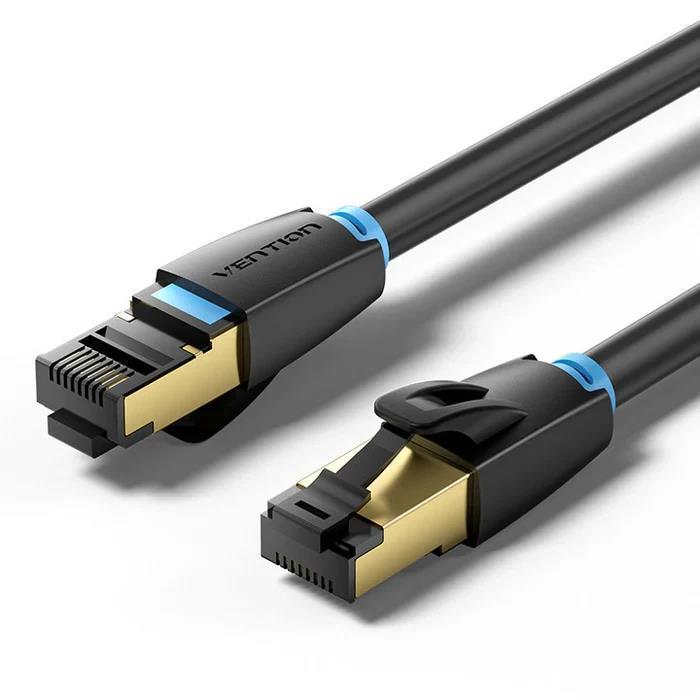 PATCH CABLE CAT.8 SFTP/1M BLACK IKABF VENTION