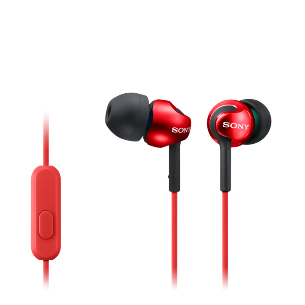 Sony In-ear Headphones EX series, Red - Sony - MDR-EX110AP - In-ear - Red