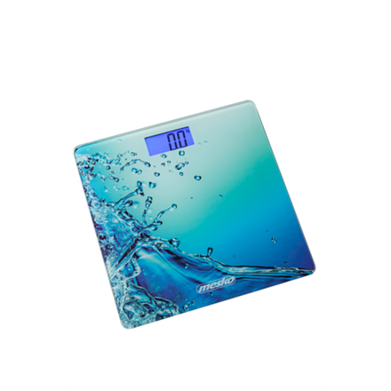Mesko - Bathroom scales - MS 8156 - Maximum weight (capacity) 150 kg - Accuracy 100 g - Blue