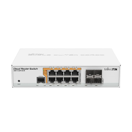 MikroTik - Cloud Router Switch CRS112-8P-4S-IN - 12 month(s)
