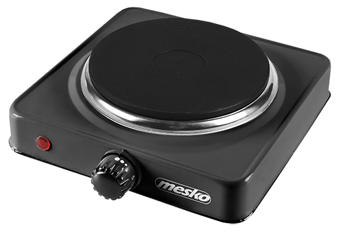 Mesko - Hob - MS 6508 - Number of burners/cooking zones 1 - Rotary - Black - Electric
