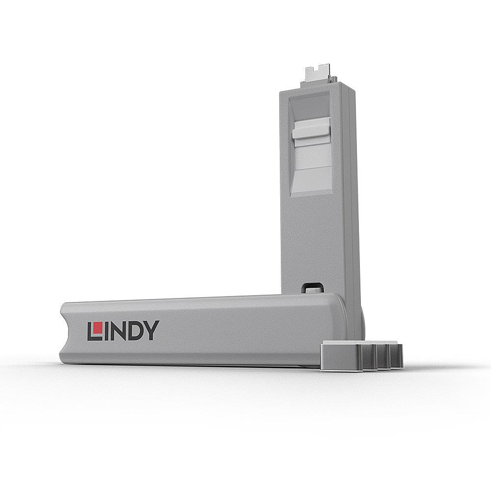 USB PORT TYPE-C BLOCKER 4PACK/WHITE 40427 LINDY