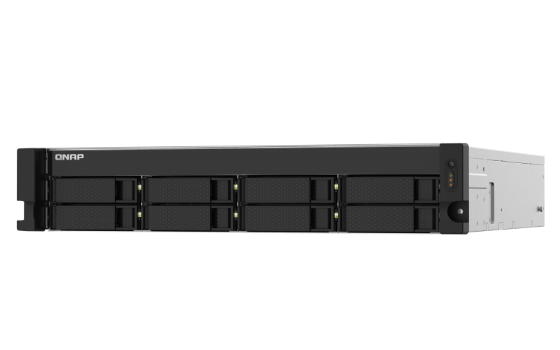 QNAP - 8-Bay NAS - TS-832PXU-RP-4G - Up to 8 HDD Hot-swap - AnnapurnaLabs Alpine - AL324 ARM Cortex-A57 Quad-Core - Processor frequency 1.7 GHz - 4 GB - DDR4