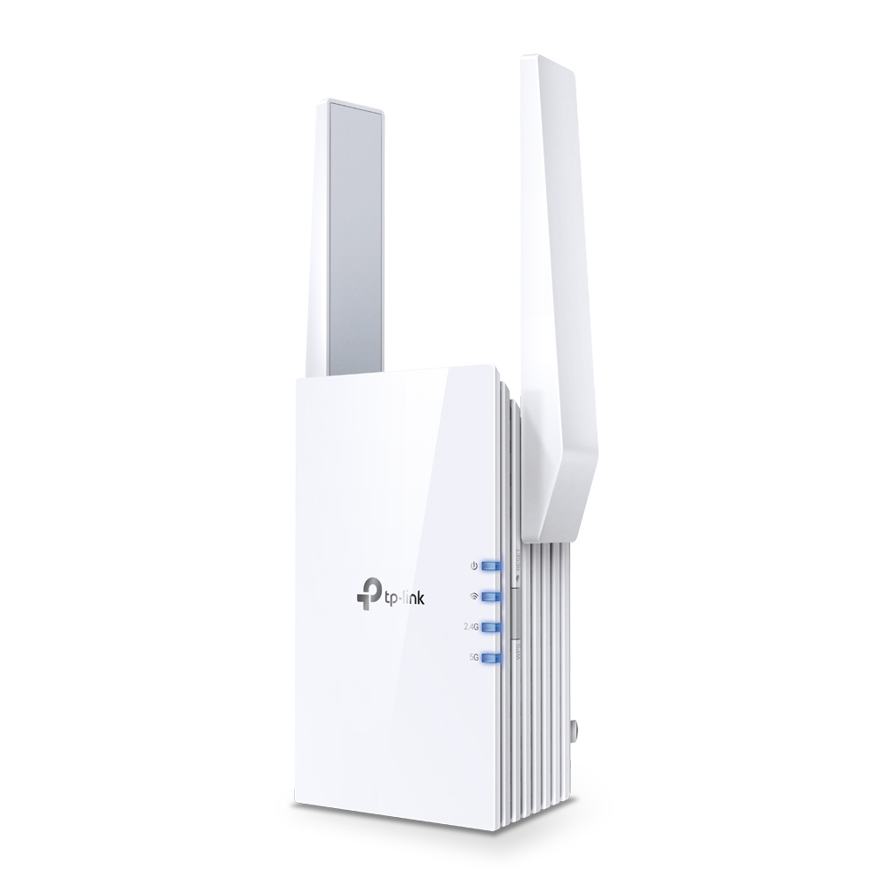 TP-LINK - AX3000 Mesh WiFi 6 Extender - RE705X - 802.11ax - 2402+574  Mbit/s - Ethernet LAN (RJ-45) ports 1 - Mesh Support Yes - MU-MiMO No - No mobile broadband - Antenna type 2x External