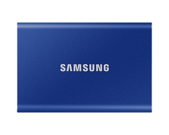 Portable SSD - T7 - 1000 GB - N/A " - USB 3.2 - Blue