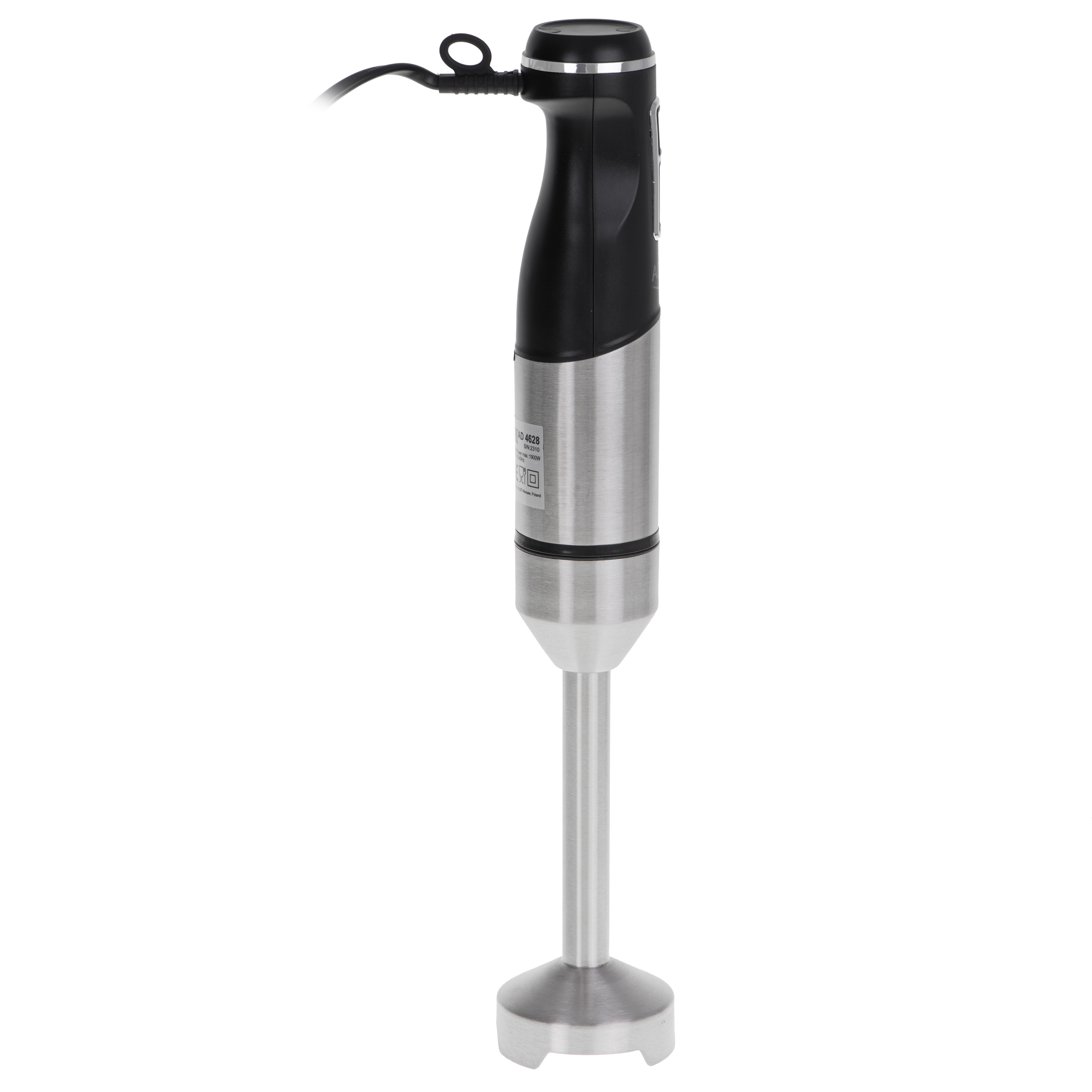 Adler - Hand Blender - AD 4628 - Hand Blender - 1900 W - Number of speeds 1 - Turbo mode - Ice crushing - Stainless Steel/Black