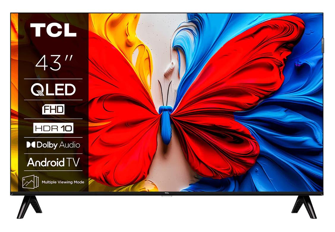 TV Set|TCL|43 "|Full HD|1920 x 1080 pixels|Flat|16:9|QLED|43V5C