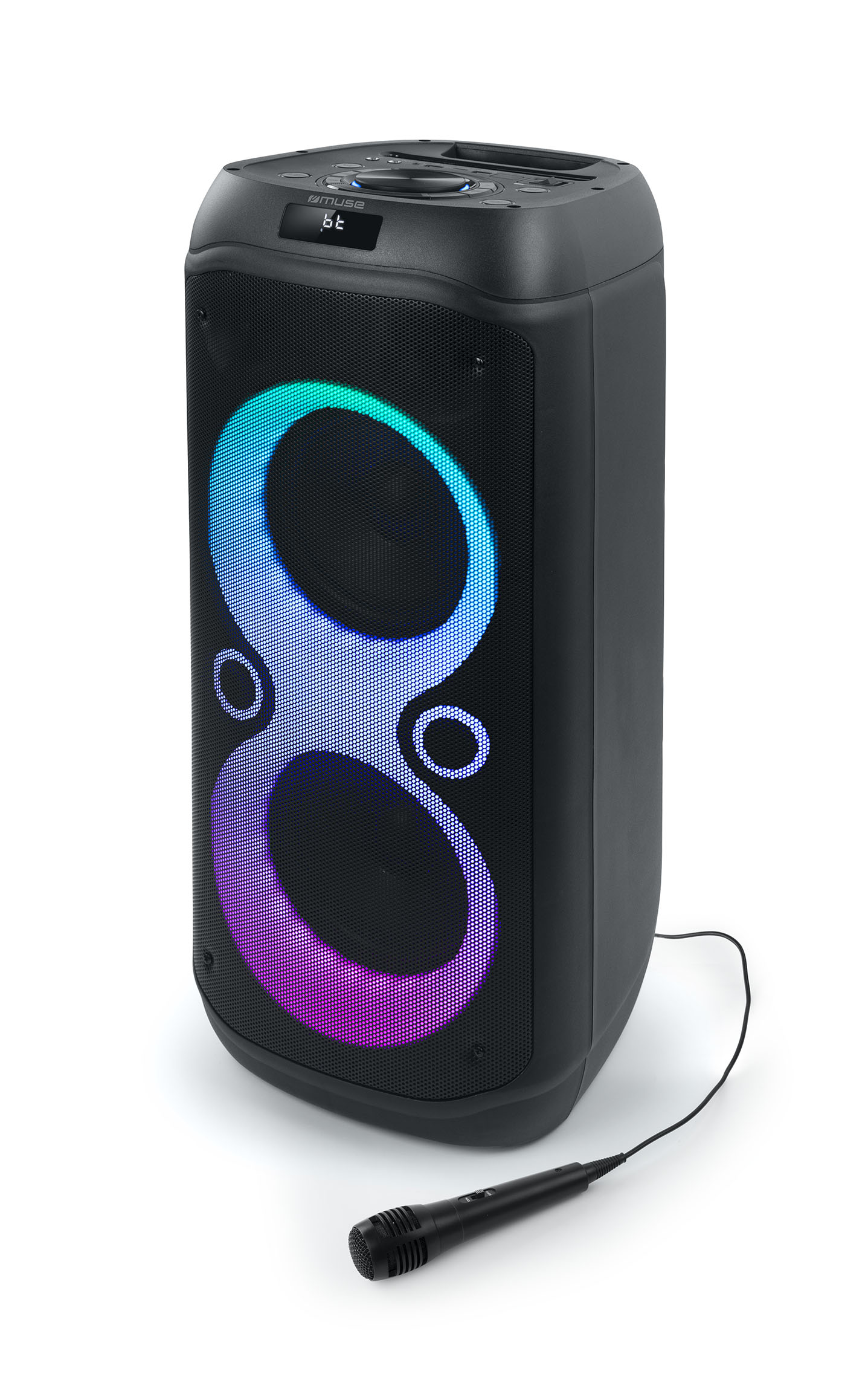 Muse - Party Box Speaker - M-1937 DJ - 600 W - Bluetooth - Wireless connection - Portable - Black