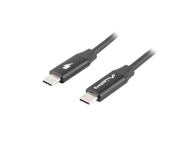 Lanberg USB-C 2.0 Cable, Quick Charge 4.0 - CA-CMCM-40CU-0018-BK - USB Type-C to USB Type-C - 1.8 m