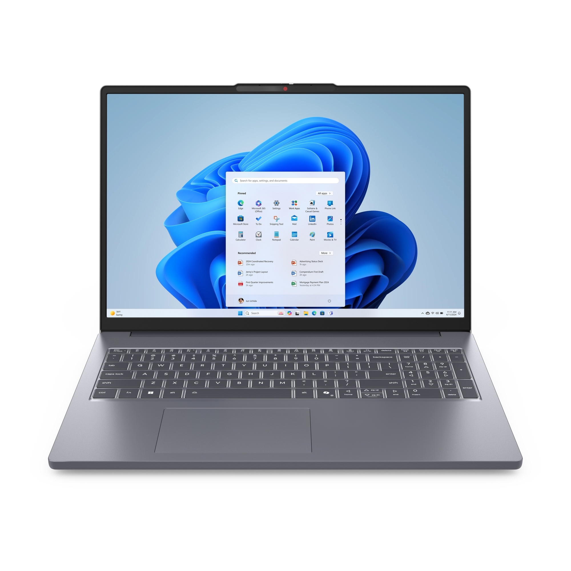 Lenovo IdeaPad Slim 3 16ARP10 - Luna Grey - 16 " - IPS - WUXGA - 1920 x 1200 pixels - Anti-glare - AMD Ryzen 5 - 7535HS - 16 GB - Soldered DDR5 - Solid-state drive capacity 512 GB - AMD Radeon 660M Graphics - Windows 11 Home - 802.11ax - Bluetooth version