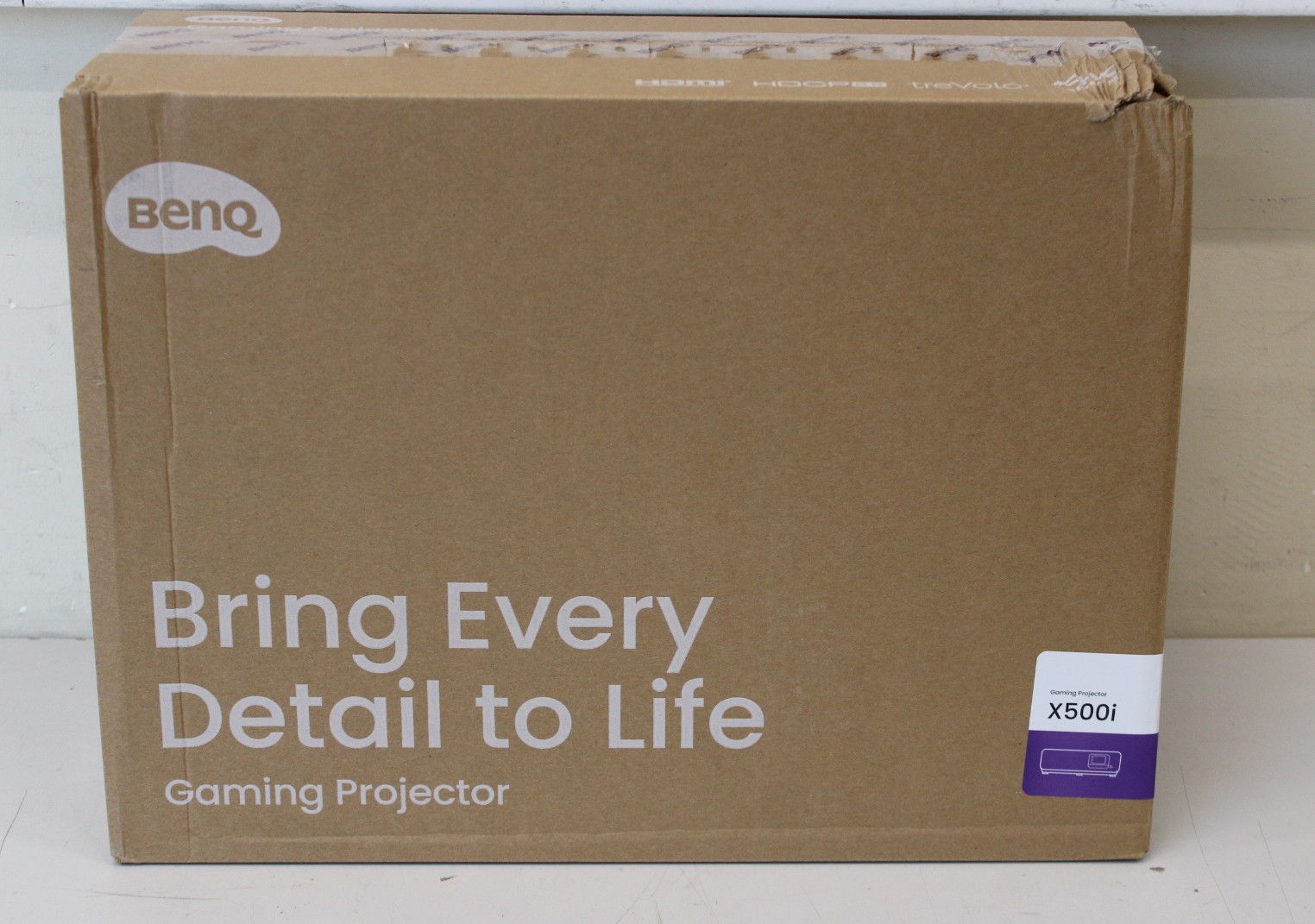SALE OUT. Benq X500i - 4K UHD (3840 x 2160) - 2200 ANSI lumens - White/Black - DAMAGED PACKAGING - Wi-Fi