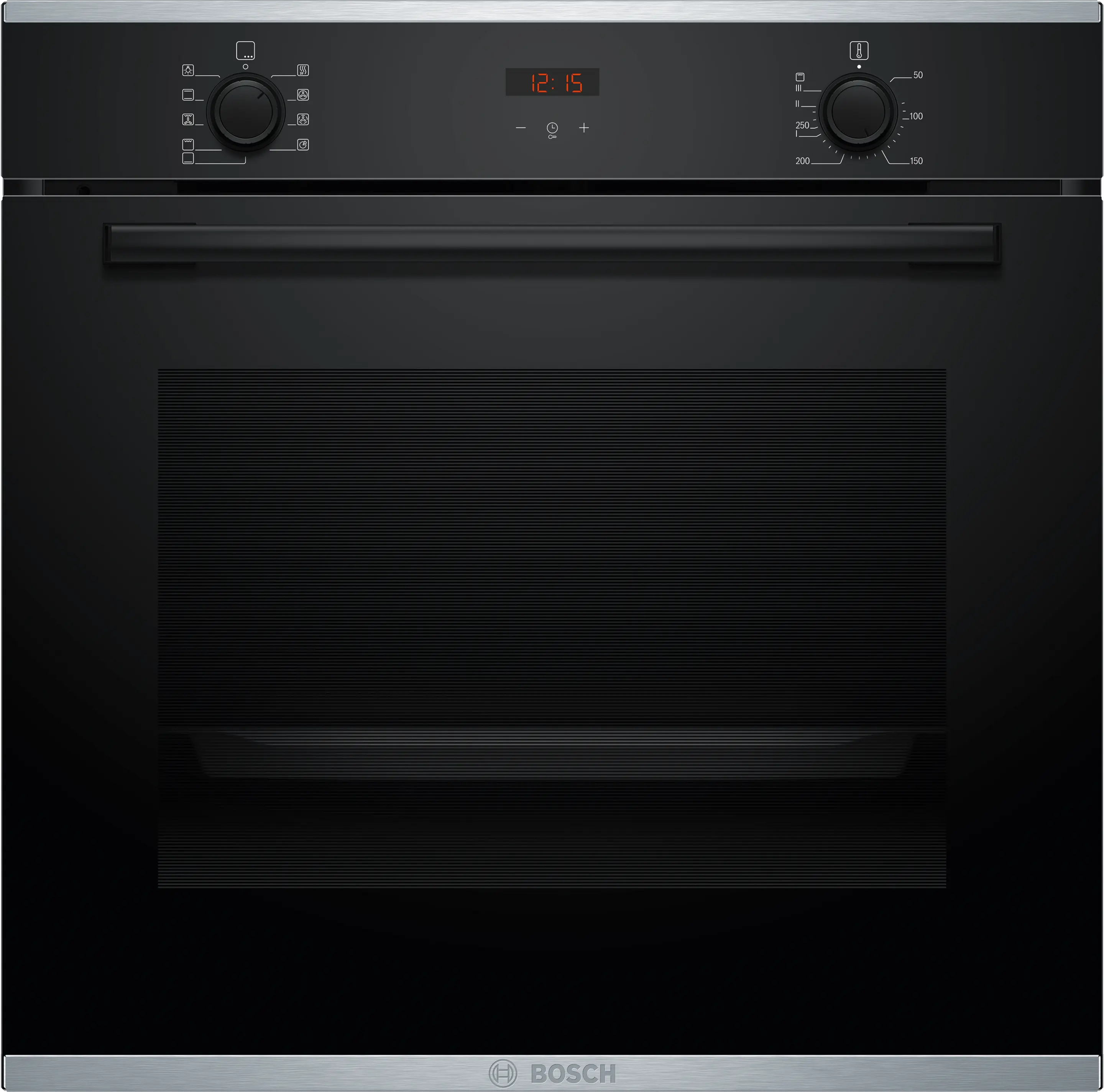 Bosch Oven - HBA2340B0 - 71 L - Electric - Hydrolytic - Knobs - Convection - Height 59.5 cm - Width 59.4 cm - Black