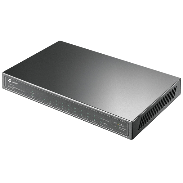 TP-LINK - Switch - TL-SG1210P - Unmanaged - Desktop - Gigabit Ethernet (copper) ports quantity 1 - SFP ports quantity 1 - PoE+ ports quantity 8 - 36 month(s)