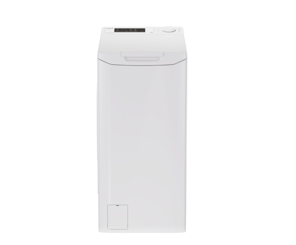 Candy Washing Machine - TCA283D2-S - Energy efficiency class D - Top loading - Washing capacity 8 kg - 1200 RPM - Depth 60 cm - Width 41 cm - Display - Digit - White
