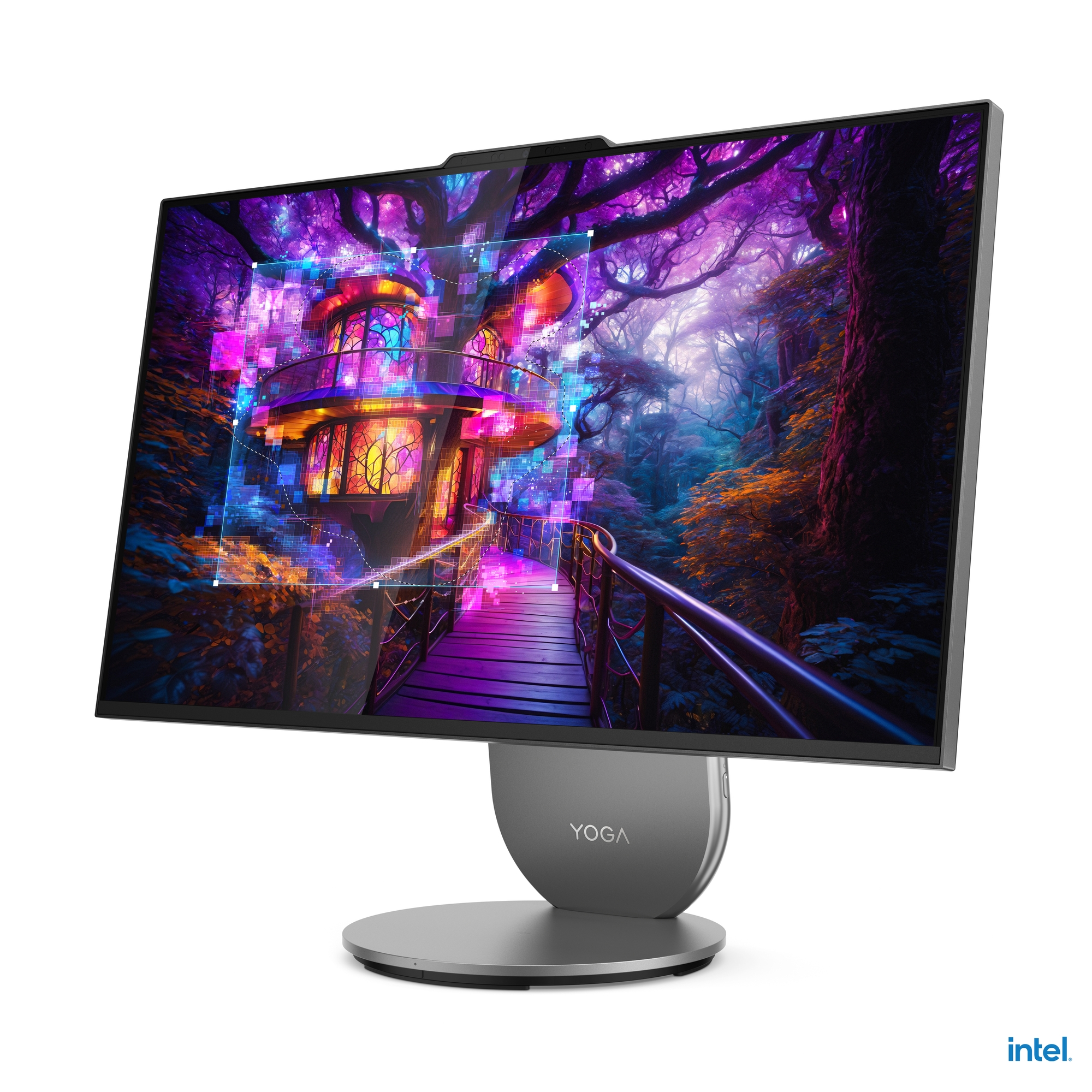 Lenovo Yoga - 27IAH10 - Desktop - AIO - 27 " - Inte Core Ultra 7 - 255H - 16 GB - Soldered LPDDR5x - 1000 GB - Intel Arc 140T GPU - English - Windows 11 Home - Warranty 24 month(s)