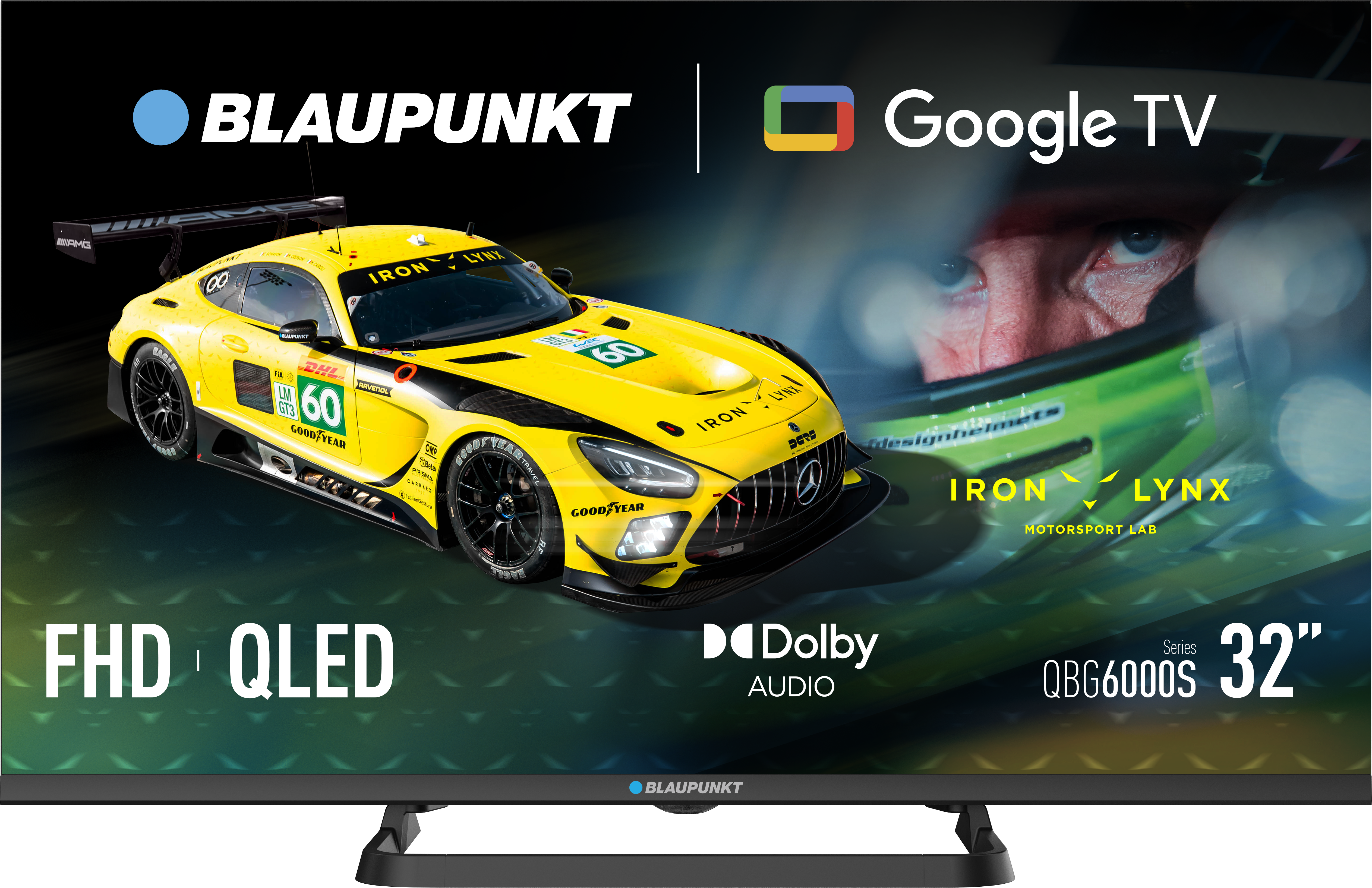 Blaupunkt QLED TV - 32QBG6000S - 32 - Smart TV - Google TV - Black