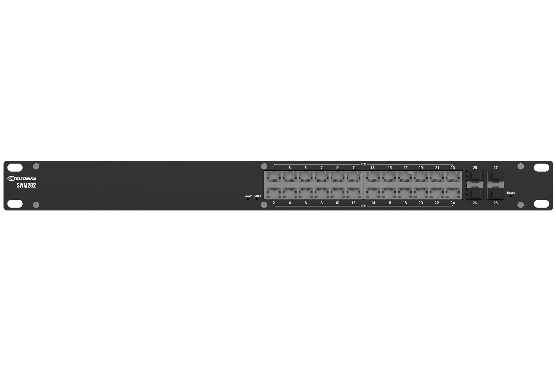 Teltonika PoE+ managed switch - SWM282 - Managed - Rackmountable - SFP ports quantity 4