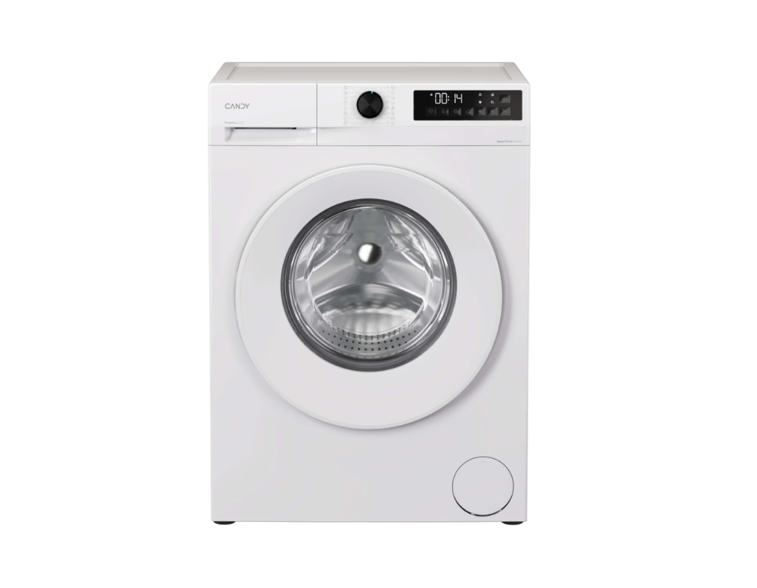Candy Washing machine - GD 48S6-S - Energy efficiency class A - Front loading - Washing capacity 8 kg - 1400 RPM - Depth 53 cm - Width 60 cm - Display - LED - Steam function - White