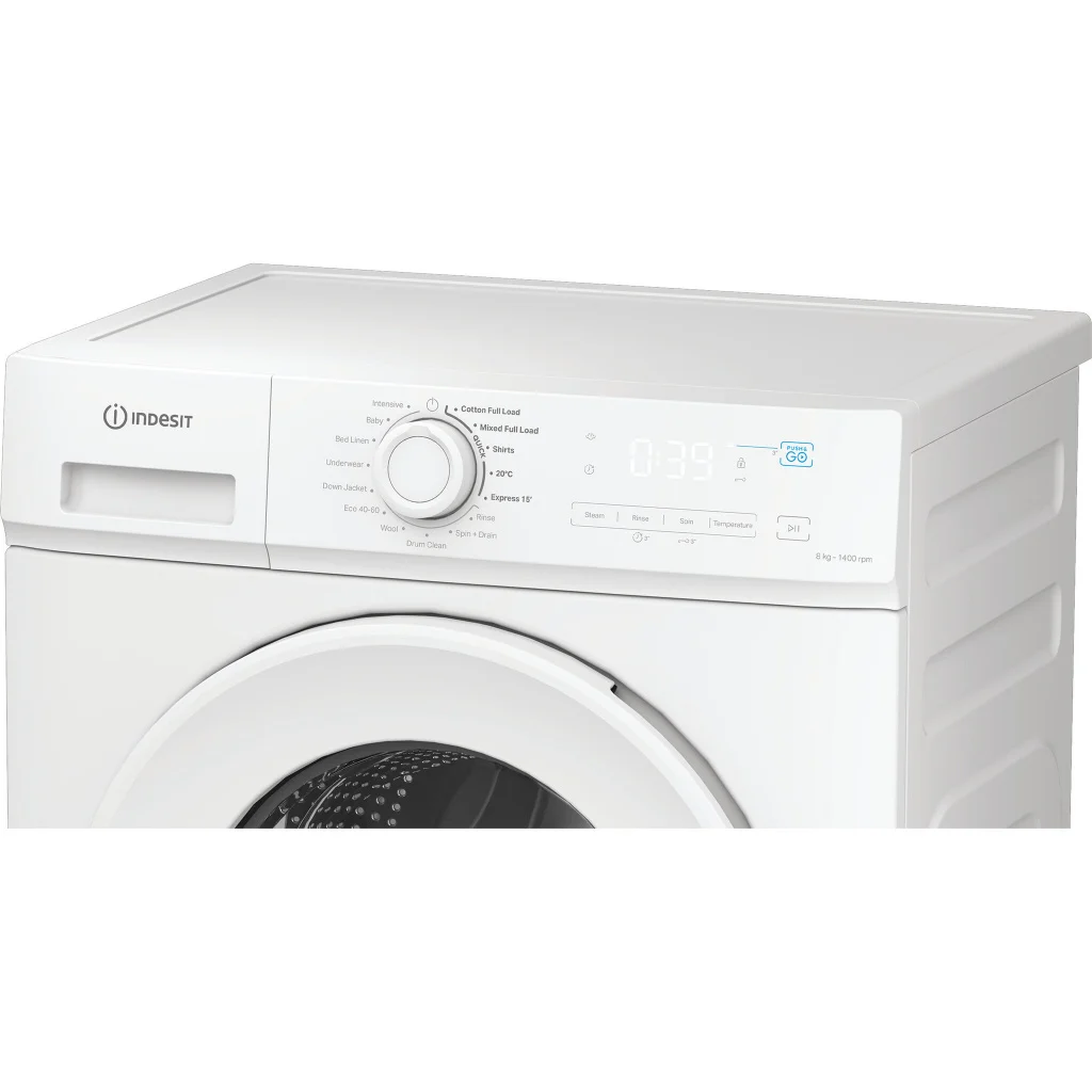 INDESIT - Washing machine - IMA 864 MY TIME - Energy efficiency class A - Front loading - Washing capacity 8 kg - 1400 RPM - Depth 52 cm - Width 60 cm - White