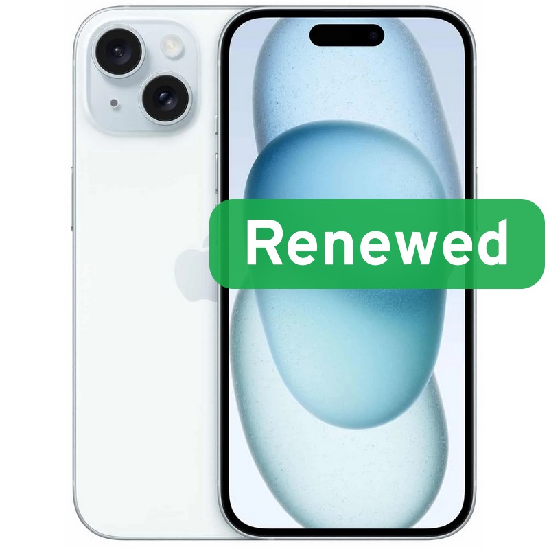 Apple Renewed Grade C - Apple iPhone 15 - Blue - 6.1 " - Super Retina XDR OLED - 128 GB - 5G - iOS