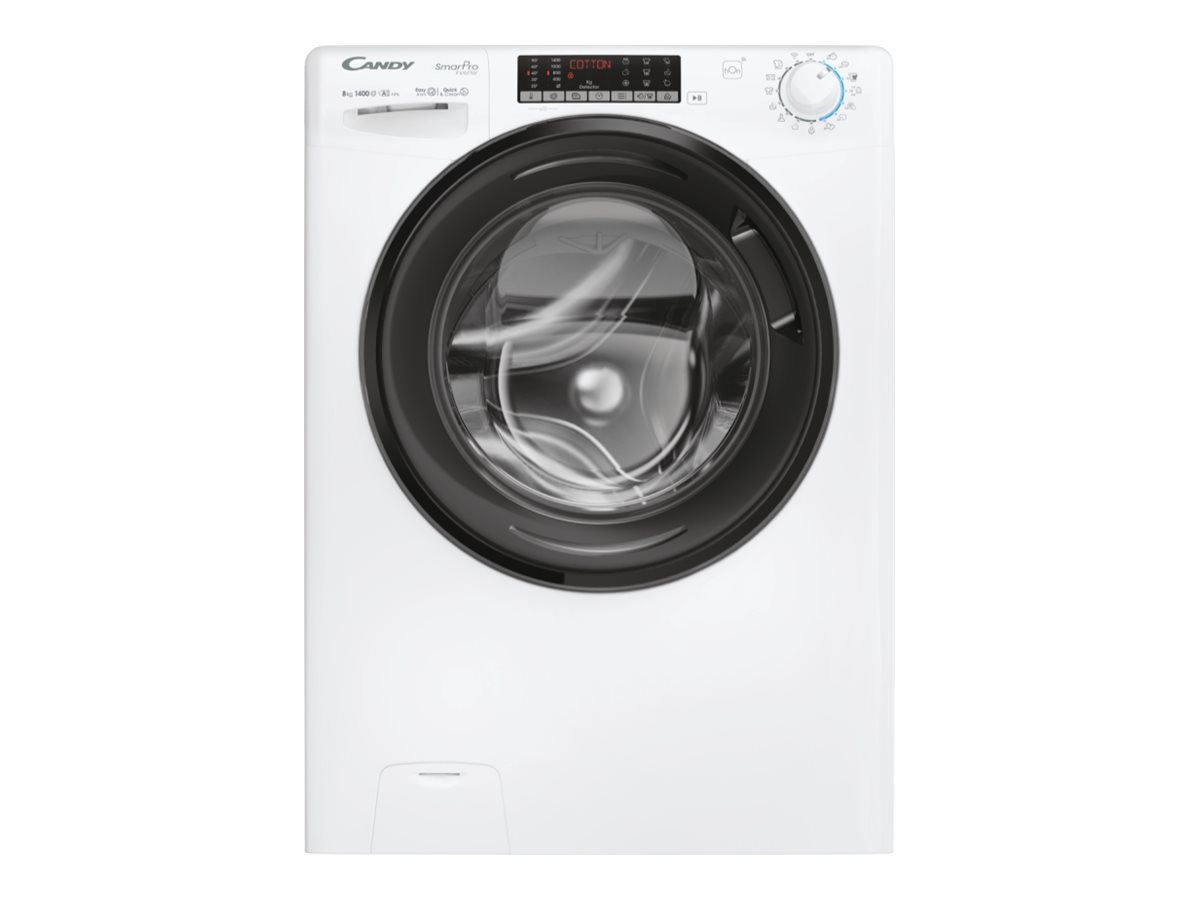 Candy Washing machine - CSO486TWMB6/1-S - Energy efficiency class A - Front loading - Washing capacity 8 kg - 1400 RPM - Depth 54 cm - Width 60 cm - Display - Digital - Steam function - Wi-Fi