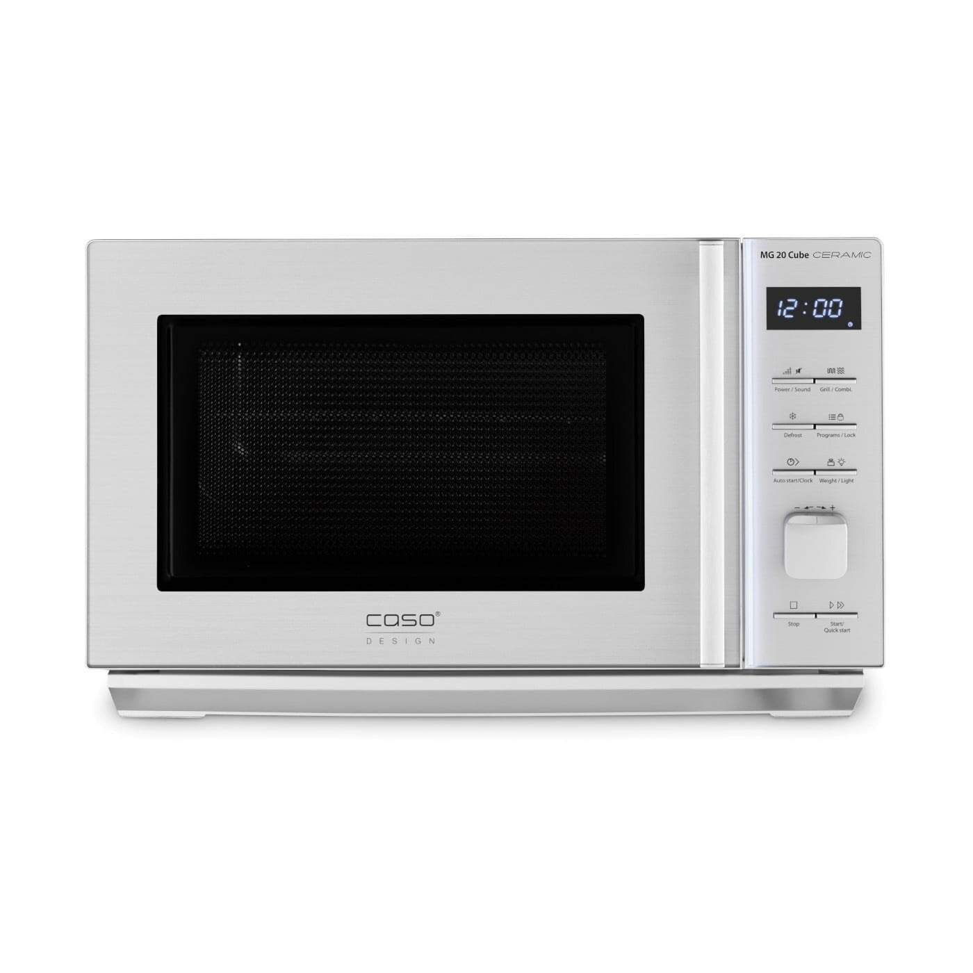 Caso - Microwave Oven with Grill - MG 20 Cube - Free standing - 800 W - Grill - Silver