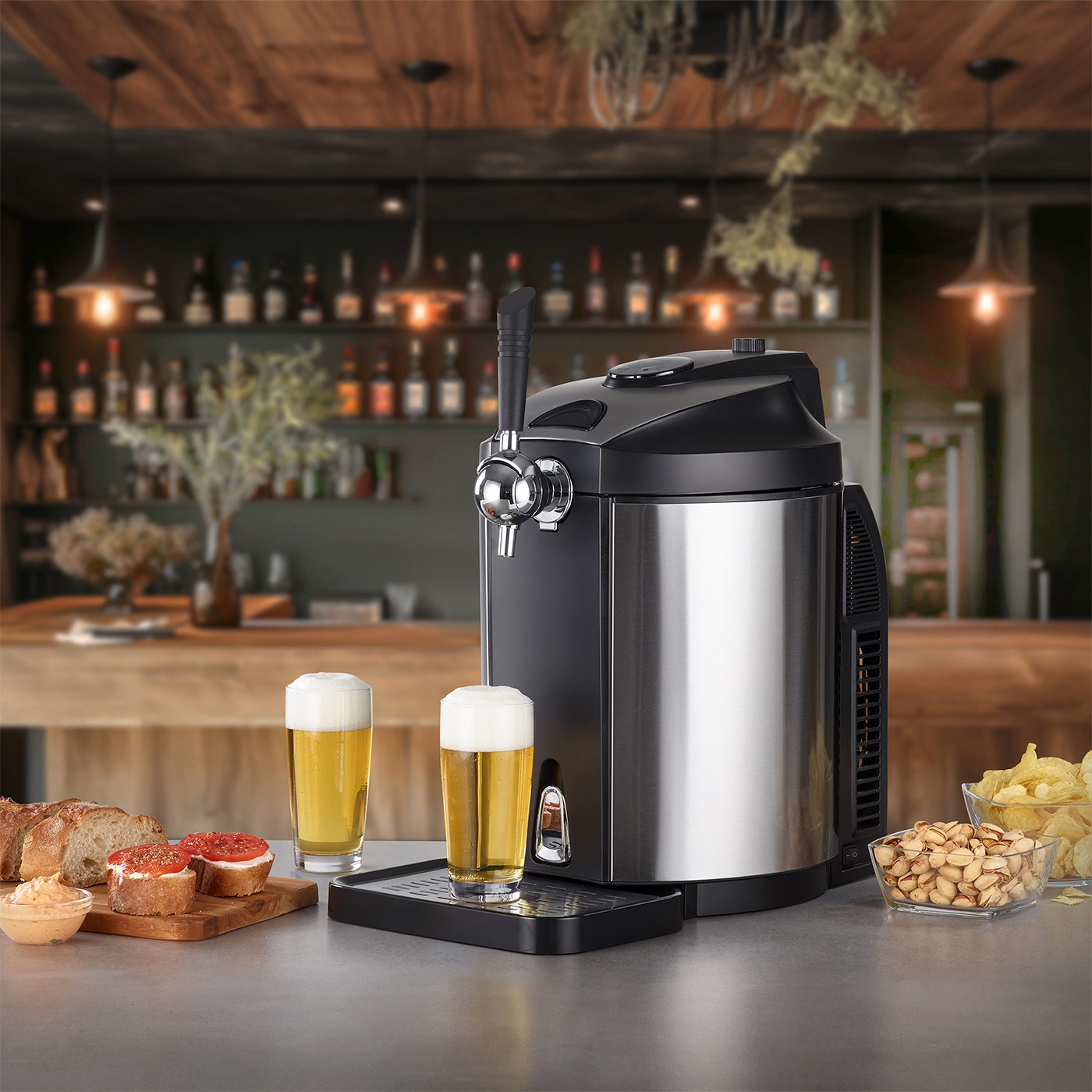 Caso - Beer Dispenser - BeerMaster - Free standing - Stainless Steel/Black